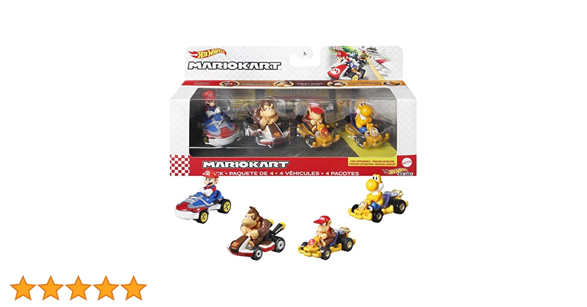Hot Wheels マリオカート 4パック　２種セット Amazon.co.jp: Hot Wheels マリオカート 4個パック 限定ブラック